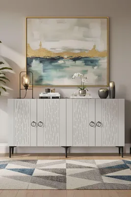 Produktbild von Skye Decor, Hochwertiger Konsolentisch (3 Stück), Saphir-Eiche, 150 cm, 100% Melamin
