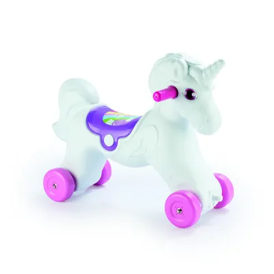 Produktbild von Unicorn Schaukelpferd Rutschpferd 2in1 Kinder Einhorn Siva 10760