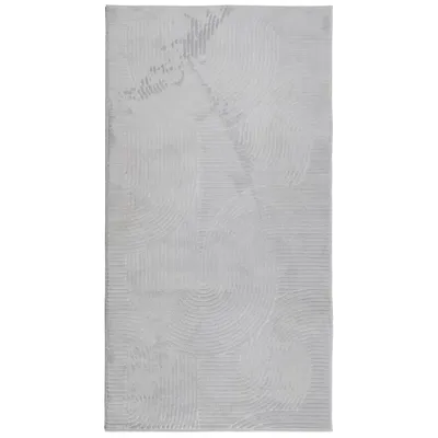 Produktbild von vidaXL Teppich IZA Kurzflor Skandinavischer Look Grau 80x150 cm