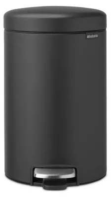 Obrázek produktu pro Brabantia 113802, 12 l, Kulatý, Plast, Šedá, Pedál, Plast