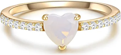 Produktbild von Glanzstücke München Ring Herz Sterling Silber Mondstein (synth.) 50083082 56