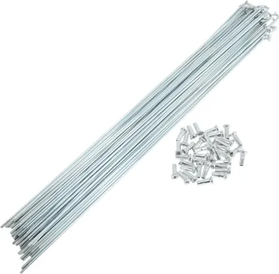 Produktbild von 36 Set 14G Fahrradspeichen 280mm Fahrradrad Speichen Verzinkter Kohlenstoffstahl Silberton