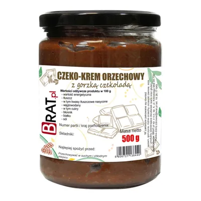 Produktbild von Schoko-Nuss-Creme mit Zartbitterschokolade 500g
