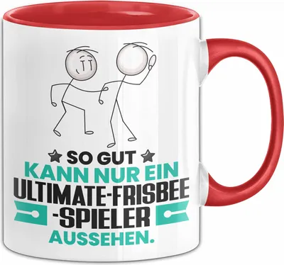 Produktbild von Ultimate-Frisbee-Spieler Geschenk Tasse So Gut Kann Nur Ein Ultimate-Frisbee-Spieler Aussehen Geschenkidee Kaffee-Becher (Rot)