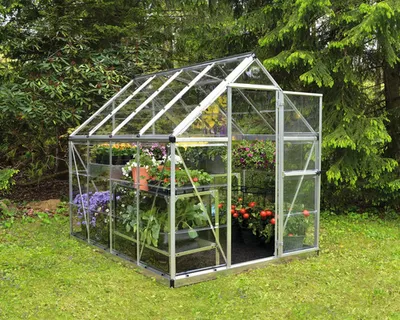 Image de Serre de jardin 4.5m² argent - Palram - 701548 - harmony