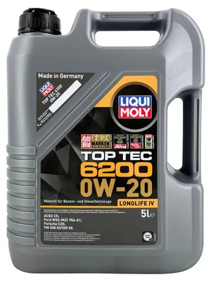 Produktbild von LIQUI MOLY Top Tec 6200 für 0W-20 5 Liter Motoröl Motorenöl C20 508 00 509 00 WSS-M2C956-A1 Öl