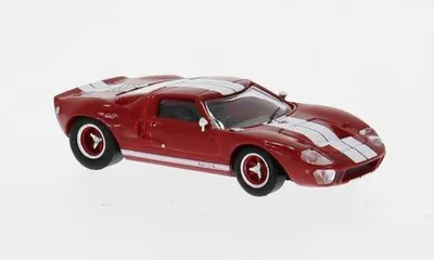 Produktbild von Brekina PKW Ford GT40 1966 rot/weiß 18550
