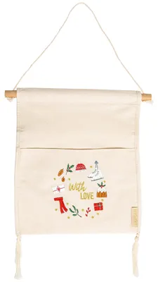 Geschenktas zum Aufhängen, bunt, Set 13, inkl. Holzstab