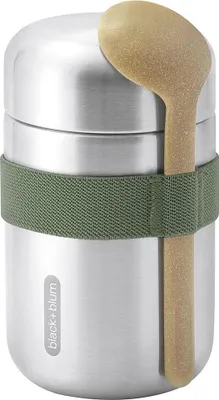 Image de black+blum Thermobecher FOOD FLASK, olive, 400 ml 106459 5060089726203