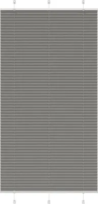 Produktbild von Plissee Anthrazit 110x200 cm Stoffbreite 109,4 cm Polyester