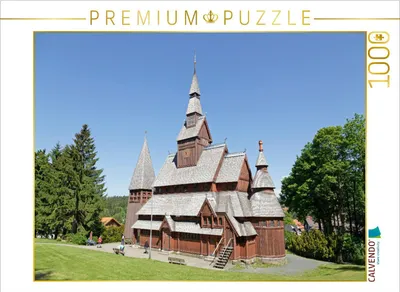 Produktbild von CALVENDO Puzzle Stabkirche | 1000 Teile Lege-Größe 64x48cm Foto-Puzzle für glückliche Stunden