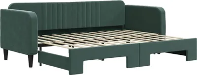 Obrázok produktu pre vidaXL Rozkladacia posteľ Dark Green 80x200 cm Velvet