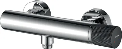 Produktbild von BADLAND Brausearmatur Wasserhahn PEROS Brausebatterie für Badezimmer in Chrom-Schwarz