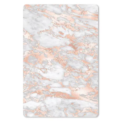 Produktbild von MuchoWow® Mauspad Mousepad Marmor - Grau - Roségold - Luxus - Marmoroptik 18x27 cm - Mousepads - Maus Mat - Pad - Mausunterlage