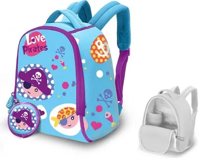 Produktbild von Liebe Piraten Rucksack +  Geldbö rse Neopren Rucksack 25cm
