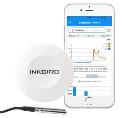 Obrázok produktu pre Bluetooth bezdrôtový teplomer a vlhkomer: Senzor teploty a vlhkosti