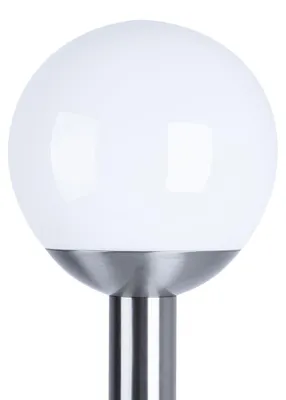 Image de EGLO NISIA-C, Lampadaire extérieur, Acier inoxydable, Plastique, Acier inoxydable, IP44, I, Blanc