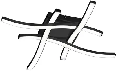 Produktbild von TRIO ROUTE – R62474132, 4 Glühbirne(n), LED, 500 lm, IP20, Schwarz, Weiß