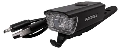 Obrázek produktu pro Přední světlo na kolo PROFEX 82004 Pro Alu Li-Pol USB