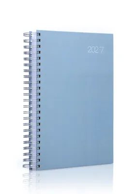 Produktbild von edition cumulus 2027 Der GROSSE Dicke – DIN A4 Tageskalender – 1 A4 Seite pro Tag – extra viel Platz – STORMY BLUE (graublau) – Germany