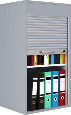 Zdjęcie produktu dla Szafka biurowa VCM | szafka na dokumenty z roletą| wymiary ok. wys. 93 x szer. 50 x gł. 40 cm - Aktos L