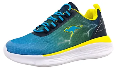 Image de KangaRoos : Chaussures pour enfants, modèles pour garçons, chaussures basses à lacets, couleur bleue, style décontracté