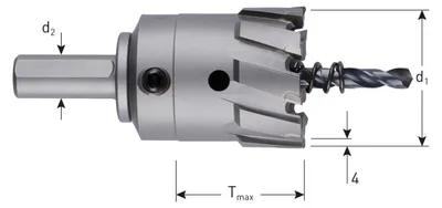 Productafbeelding van Rotec HM gatfrees 'Heavy Duty', Tmax:30, ø40,0