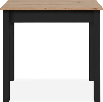 Produktbild von Esstisch >Capri< in Artisan Eiche Nachbildung / Schwarz - 110x76x67cm (BxHxT)