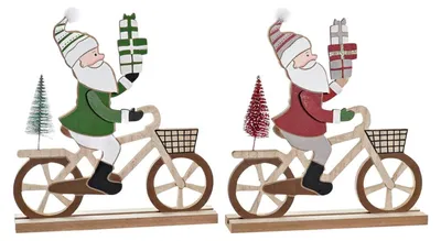 Weihnachtsdekoration aus MDF, 24 x 4,5 x 25 cm, 1 Stück