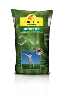 Produktbild von Loretta Superrasen, 10 kg, Rasensamen, Rasensaat, Grassamen