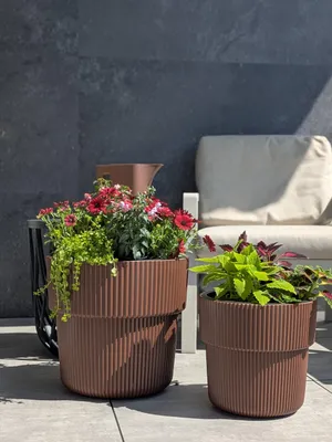 Obrázok produktu pre Kvetináč s vkladom MILLY DBMIR300 hnedý 29,9cm