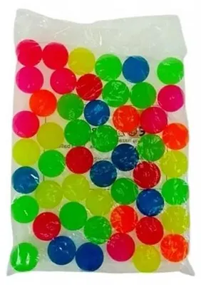 Produktbild von 50 Stück bunte Gummibälle, 4,5 cm Durchmesser