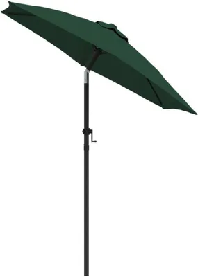 Produktbild von vidaXL Sonnenschirm Grün 200 x 224 cm Aluminium