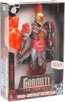 Produktbild von Gormiti-Gelenkfigur mit Feuermodellwaffe – 27 cm