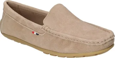 Produktbild von AMERICAN CLUB JK12 Damen Ledermokassins, Mokassins für Damen, Naturleder, Casual, Lederschuhe, Beige 41