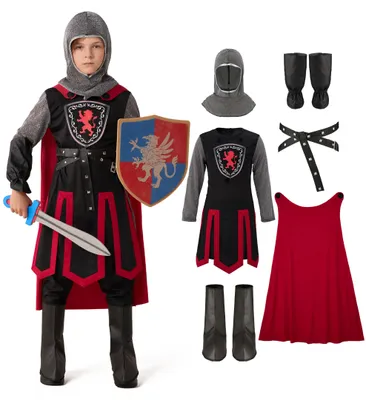 Ritterkostüm für Kinder, Mittelalter, Halloween, Gr. M