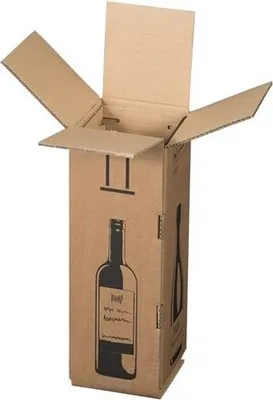 Produktbild von 20x Weinversandkarton für 1 Weinflasche mit DHL & UPS