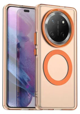 Produktbild von Für Honor Magic 7 Lite Candy Design Magsafe PC Hybrid TPU Schutz Hülle Cover Orange