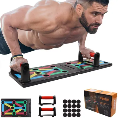Obrázek produktu pro Multifunkční posilovací deska na kliky, 12 různých cviků, pro domácí použití