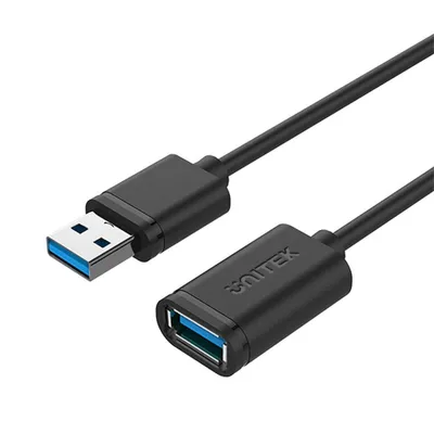 Image de Câble USB UNITEK Y-C457GBK 1 m USB 3.2 Gen 1 (3.1 Gen 1) USB A Noir