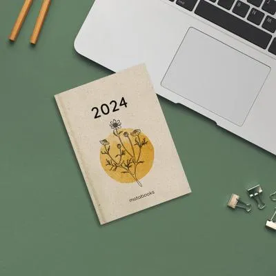 Produktbild von matabooks - Jahresplaner Samaya 2024 Farbe: Yellow (DE/EN)