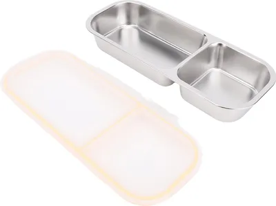 Produktbild von Outdoor Camping Edelstahl Lunchbox Auslaufsicherer Behälter Portionskontrollkoffer 700ml