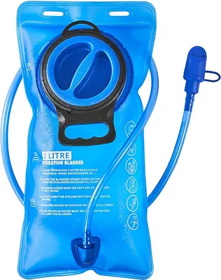 Imagen del producto de Bolsa de agua de 2 litros, portátil, con tubo para beber, ideal para bicicleta y senderismo