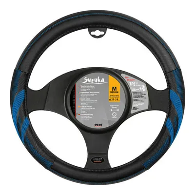 Immagine prodotto di Coprivolante Pilot Suzuka nero/blu in Skeentex diametro 37-39 cm