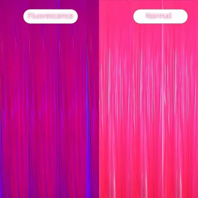 Produktbild von Folienfransenvorhang, vielseitig für Veranstaltungen, einfach aufzuhängen, Fuchsia