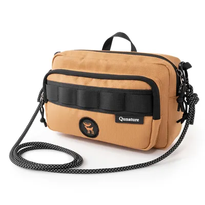Zdjęcie produktu dla ROCKBROS - Damska i męska torba na pas, outdoorowa, wodoodporna, sportowa, idealna do wędrówek, polowań, trekkingu, kolor khaki