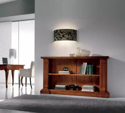 Obrázok produktu pre Knižnica v štýle art deco skrinka hnedá nábytok skrinky police drevo