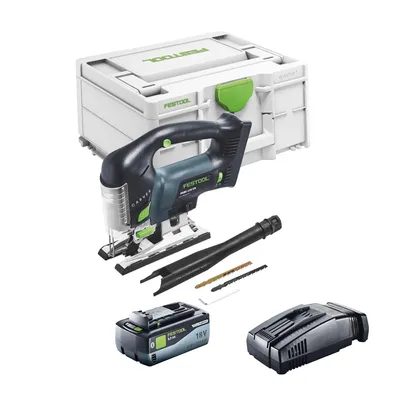 Image de Festool CARVEX PSBC 420 EB-Basic Scie sauteuse pendulaire sans fil 18 V 120 mm Brushless + 1x batterie 8,0 Ah + chargeur rapide + Systainer