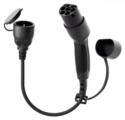 Produktbild von Type2 / Schuko Adapter für EV-Ladestation AK-SC-E28 Stecker – Buchse 16A 30cm