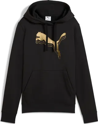 Produktbild von Puma ESS METALLIC Hoodie FL - schwarz, Größe:M